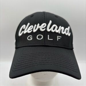 Cleveland Golf Tour Series Perfect Fit Black Small/Medium Fitted Baseball Hat